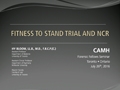 Fitness to Stand Trial and NCR